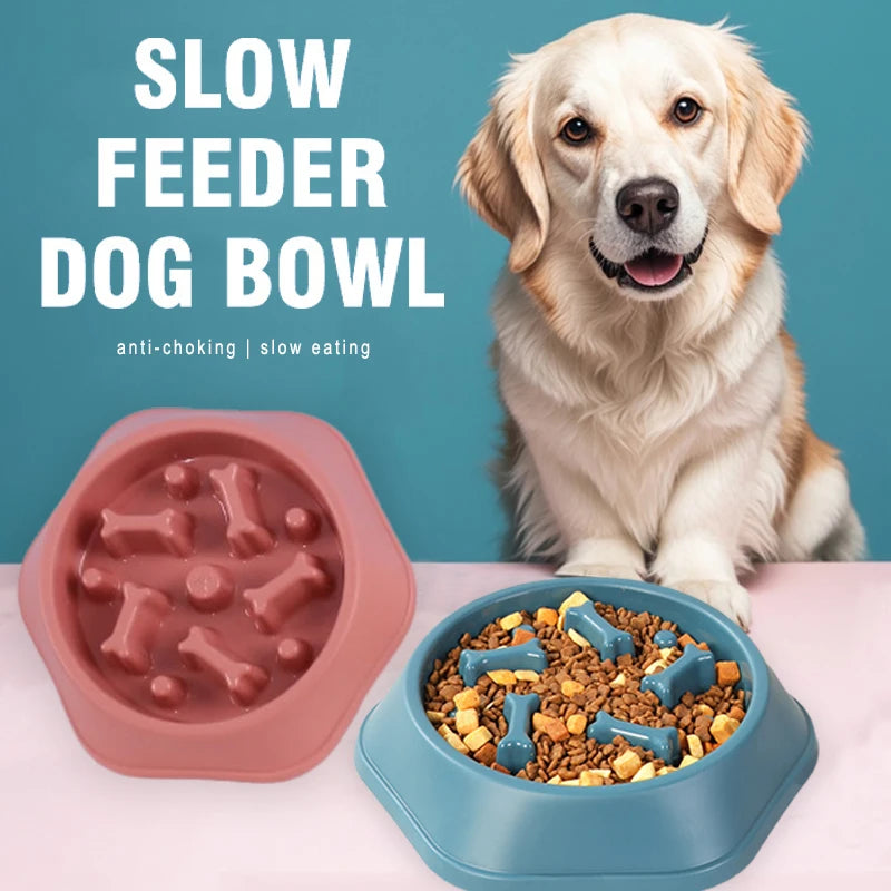 Puzzle Slow Feeder Bowl for Dogs – Anti-Choke Design