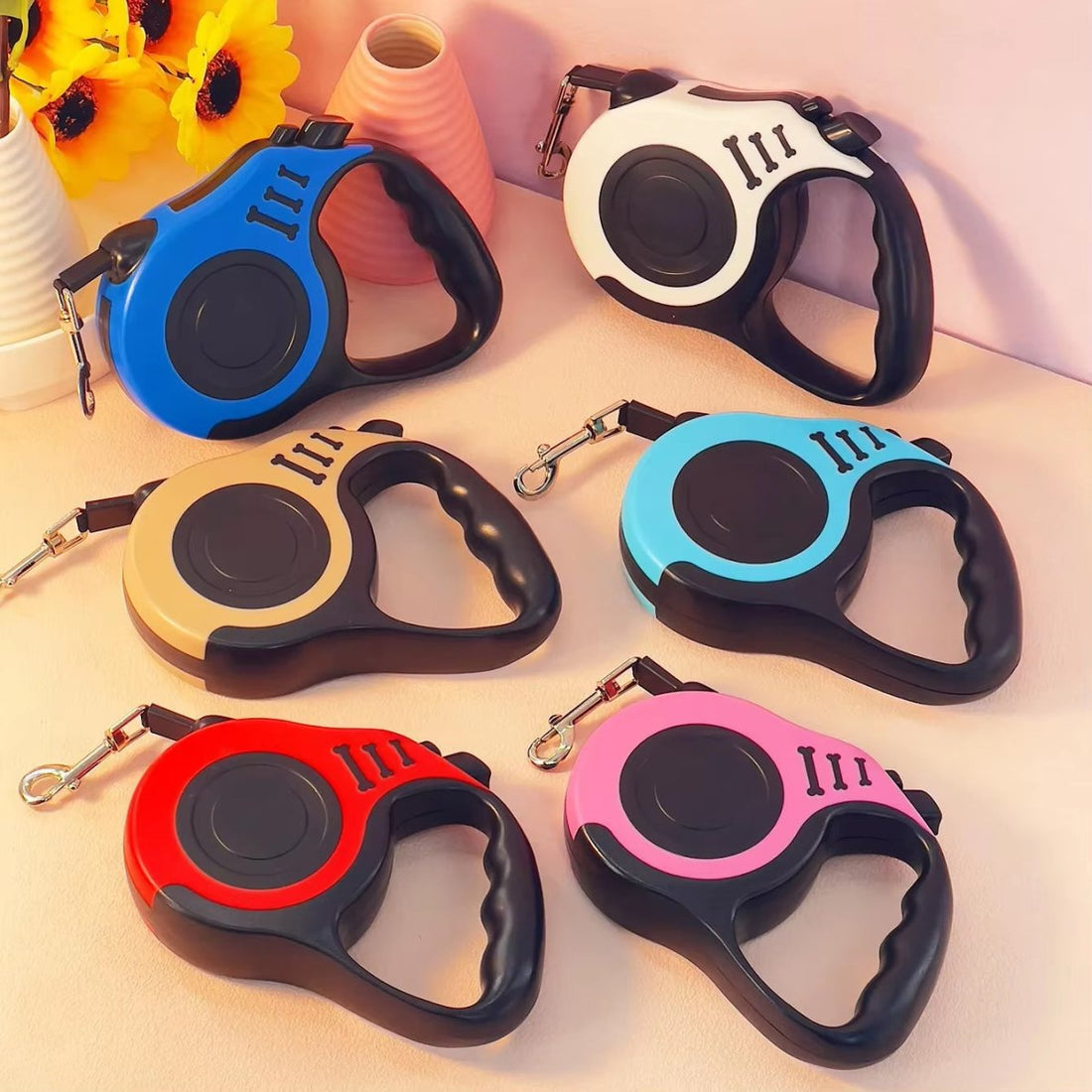 Strong Nylon Retractable Dog Leash for All Breeds - Furvix
