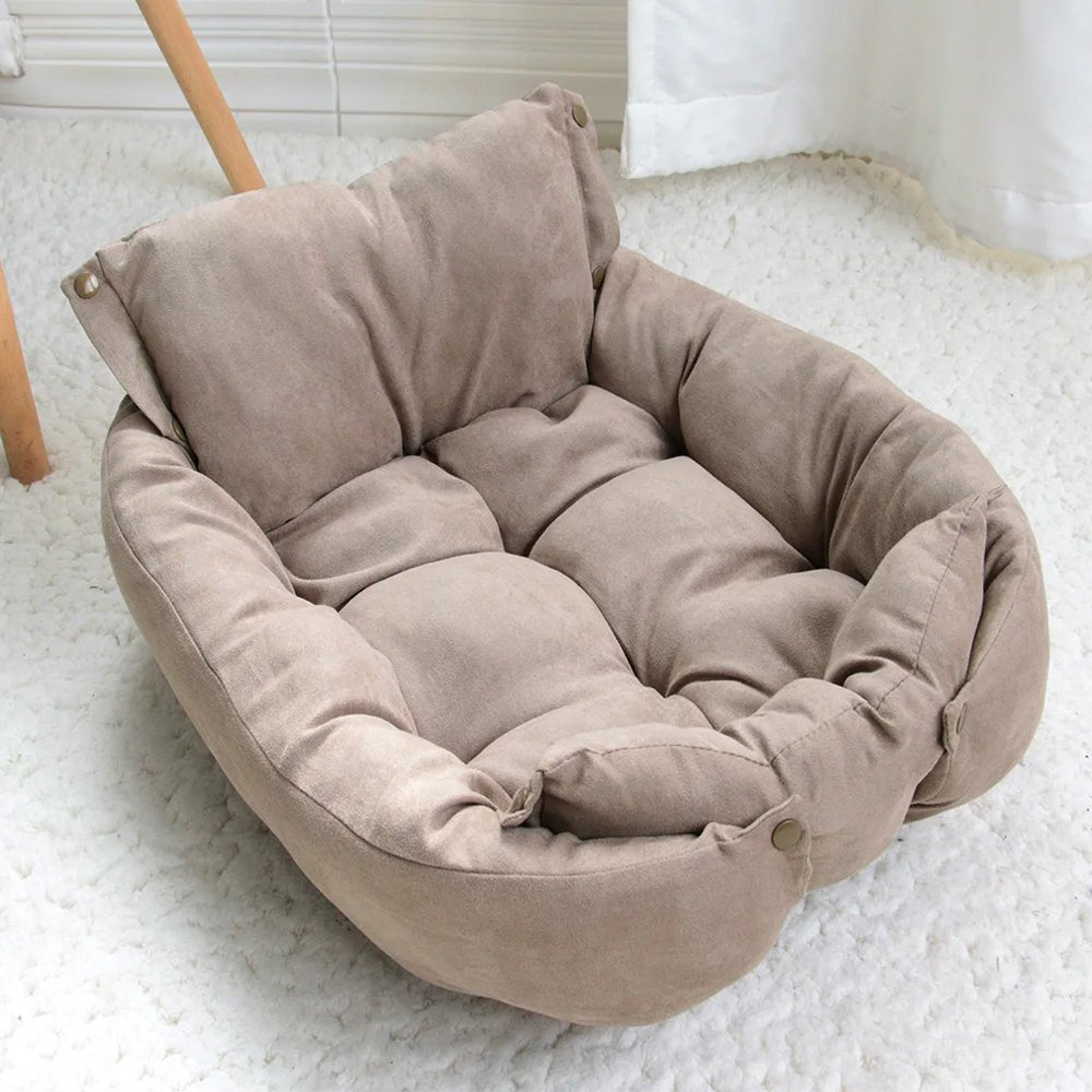 3 - in - 1 Cozy Pet Bed – Sofa, Mat & Nest in One - Furvix