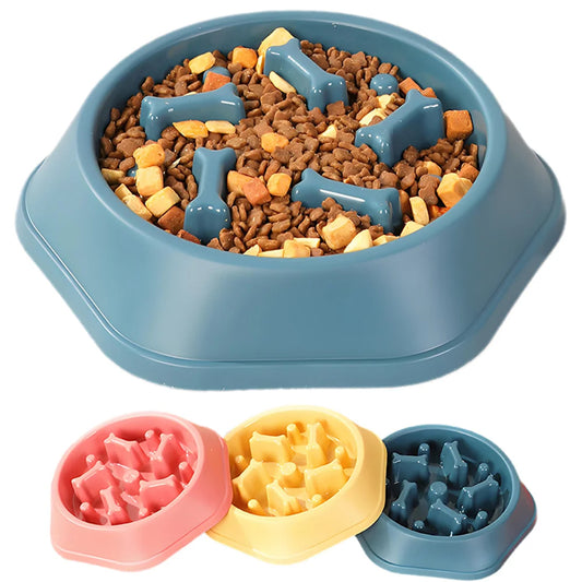 Puzzle Slow Feeder Bowl for Dogs – Anti-Choke Design