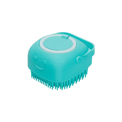Pet Bath Brush with Shampoo Dispenser & Massage