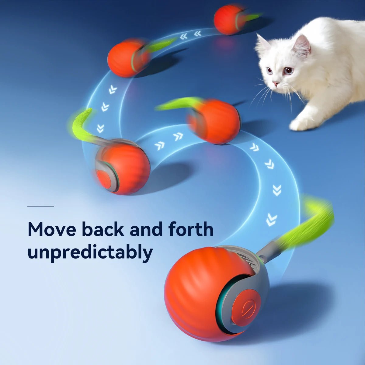 Speedy Tail 2.0: Smart Interactive Cat Toy Ball - Furvix