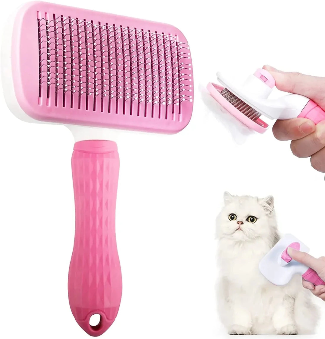 Pet Grooming Brush | Remove Loose Hair from Dogs & Cats - Furvix