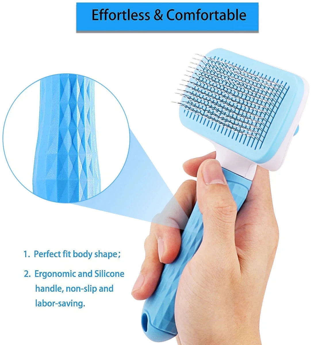 Pet Grooming Brush | Remove Loose Hair from Dogs & Cats - Furvix