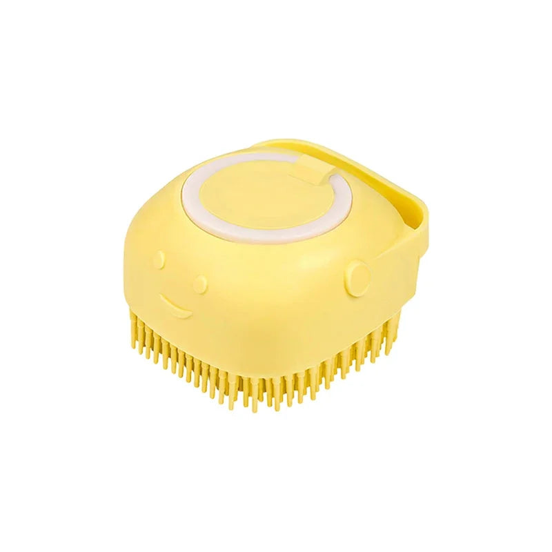 Pet Bath Brush with Shampoo Dispenser & Massage
