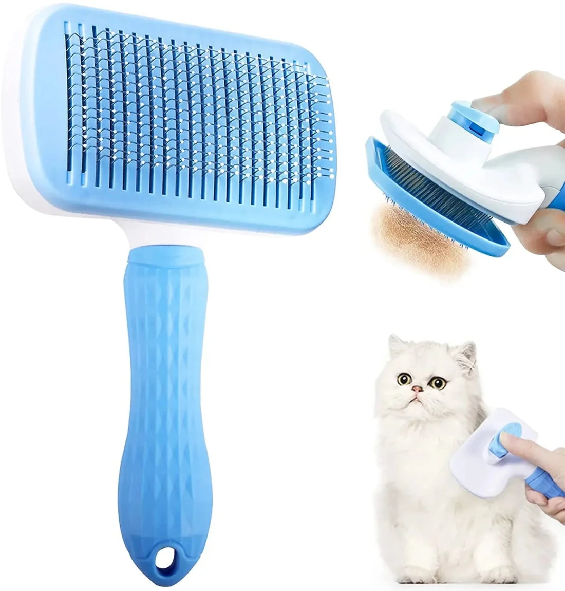 Pet Grooming Brush | Remove Loose Hair from Dogs & Cats - Furvix