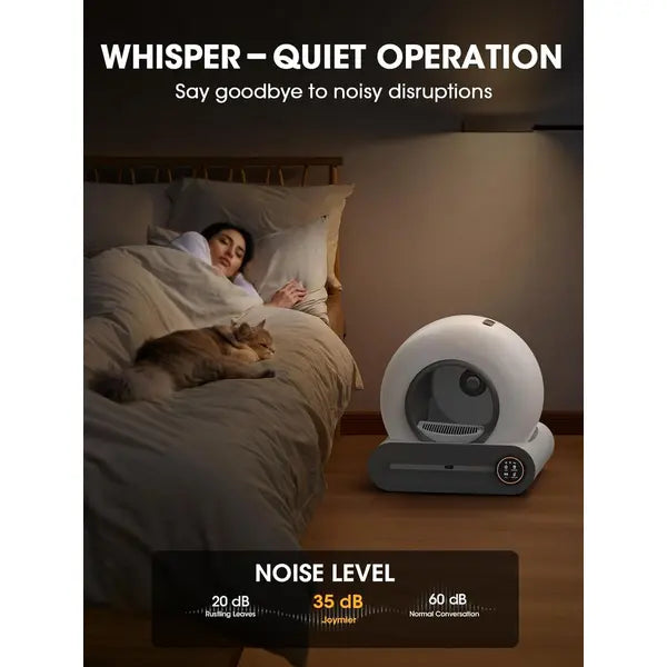 Smart Self-Cleaning Cat Litter Robot with App Control