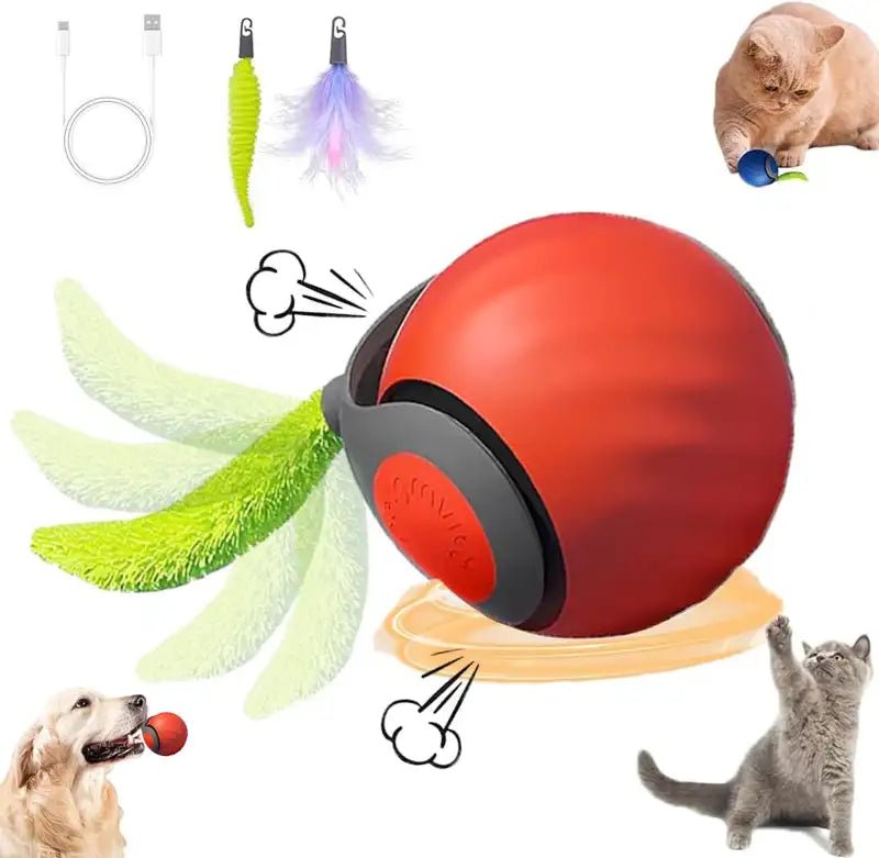 Speedy Tail 2.0: Smart Interactive Cat Toy Ball - Furvix