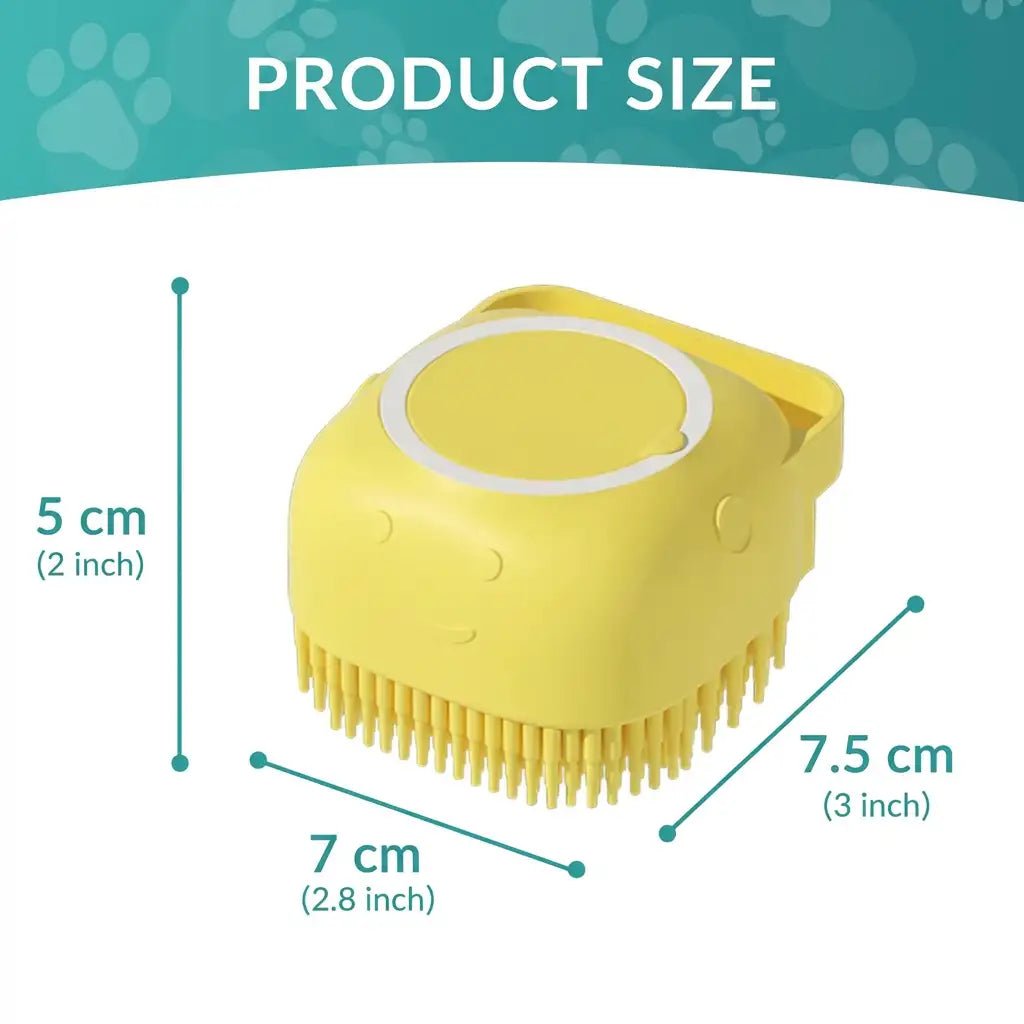 Pet Bath Brush with Shampoo Dispenser & Massage - Furvix