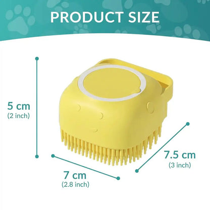 Pet Bath Brush with Shampoo Dispenser & Massage - Furvix